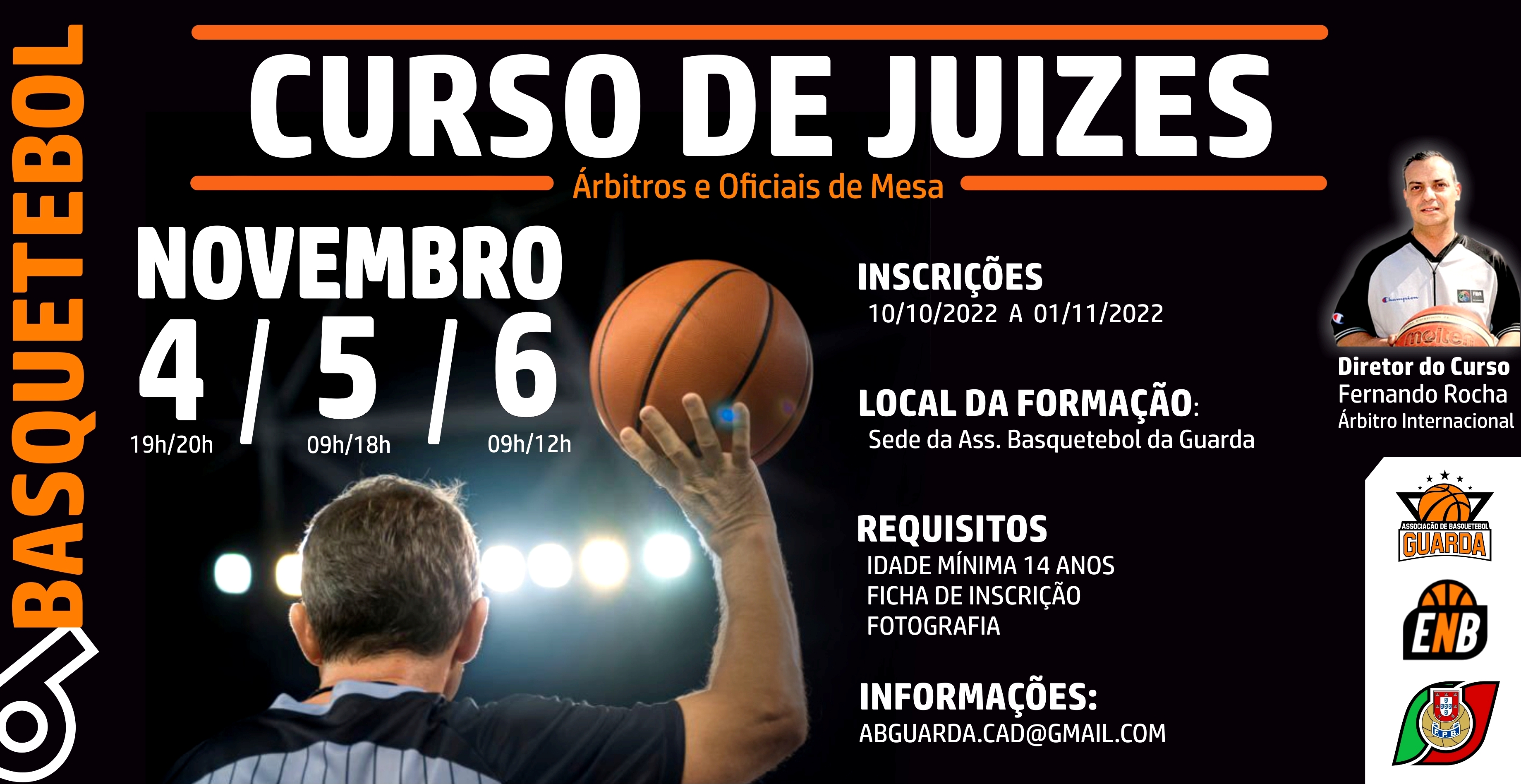 Curso de Formação de Árbitros de Basquetebol